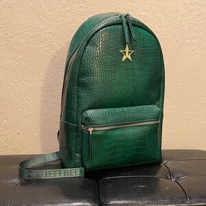 Jeffree Star Green Crocodile-Embossed Laptop Case